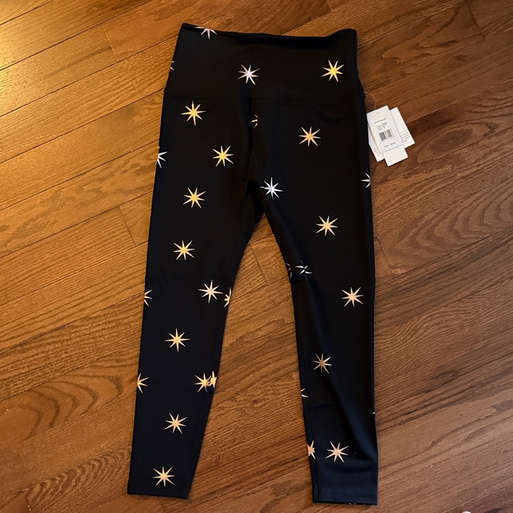 Beyond Yoga Black Star Pattern Leggings